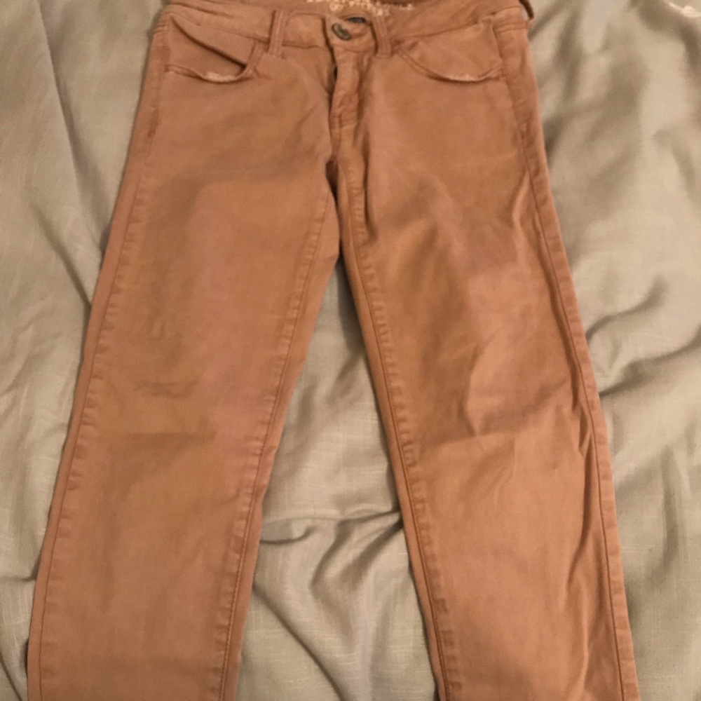 American Eagle Super Stretch Jegging Pink Size 04